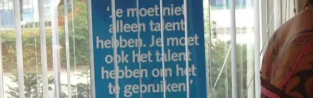 Je moet niet alleen talent hebben. Je moet ook het talent hebben om het te gebruiken.
