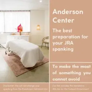 In de brochure van het Anderson Center stond allerlei nuttige informatie die belangrijk was om je goed voor te bereiden op het krijgen van een hard pak slaag op de blote billen.