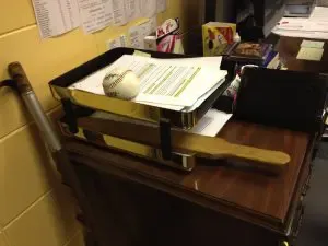 Bij deze Amerikaanse coach ligt de paddle klaar om direct te gebruiken.